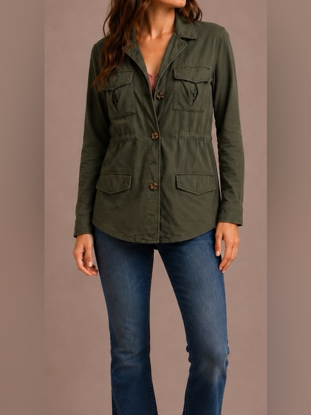 3/15$ 🛍️ Dynamite Dark Green Military Jacket